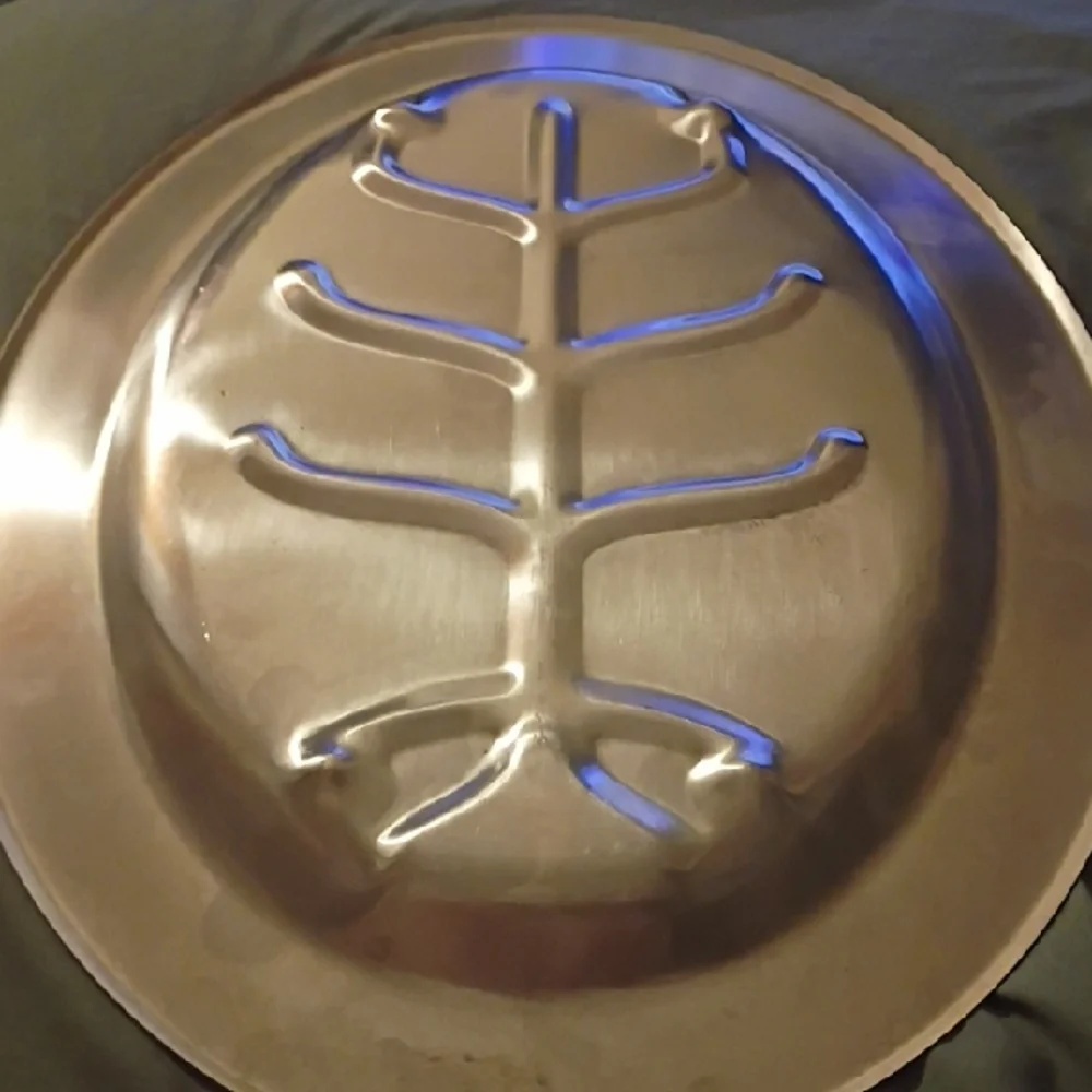 Silver Leaf Design Plate